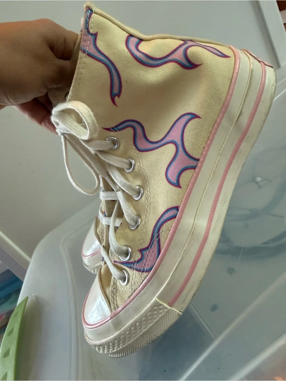 Converse Golf Le Fleur Chuck 70 High Yellow Flame Sneakers Women’s 7 - Picture 5 of 10